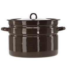 Emaliirana posoda preprosta 16 l 32 cm rjava z/p *3585