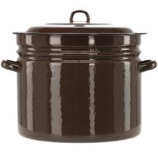 Emaliiran lonec preprost 40 l 40 cm rjav z/p *3615