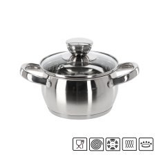 Lonec iz nerjavečega jekla s pokrovom 1 l 14 cm belly *3103