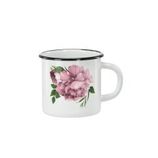 Skodelica emajlirana 1 l 11 cm bela potonika laura *9037