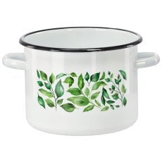 Emajlirana posoda 4,5 l 20 cm bela fikus *9204