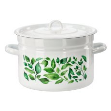 Emajliran lonec 9 l 26 cm bel fikus z/p *9273