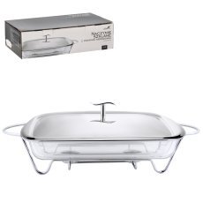 Steklena posoda 3,6 l z nerjavno pokrovko s pogrevalnikom *2913