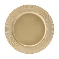 Podtalerz okrągły 33 x 33 x 2 cm ze żłobieniem złoty opak=6 szt *8557 Podstavek okrogel 33 x 33 x 2 cm z utorom zlat emb=6 kos *8557