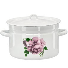 Emajliran lonec 9 l 26 cm bel potonika laura z/p *2639