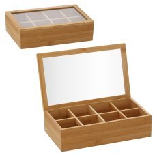 Škatla za čaj 8 predalčkov *6491