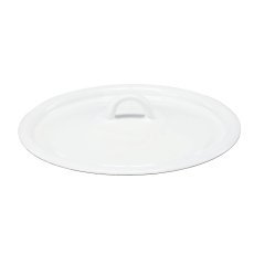 Emajliran pokrov bel 20 cm *7480