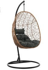 Viseči fotelj - črn - FAT6437