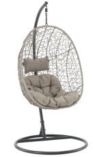 Viseči fotelj - temno siv - FAT6444