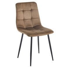 Sodobni žametni rjav stol *2944