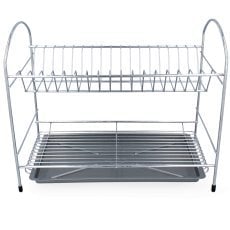 Odkapljevalnik za krožnike 2 nivoja 40 cm krom *0686