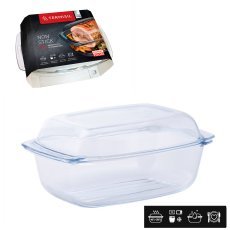 Ognjevarni pravokotni pekač za žar 5,8l s pokrovom *0576*