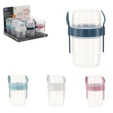 Posoda za kosmiče 1100 ml s priborom disp=9kos *4532