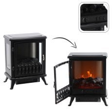 Električni kamin - imitacija plamena - 41,5 x 28 x 50,8 cm - 900/1800w *5997