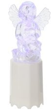 Vlozek - angel z LED lučko in baterijami 15CB, bel/moder, pak. 12 kos - ZOZ6395