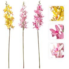 Umetna vejica - orhideja cymbidium mix barv opak=24kos *3399