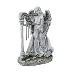 Figura angel z harfo 26 x 15,5 x 39 cm *8776