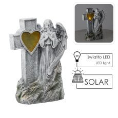 Figura Angel z križem LED - DED8790