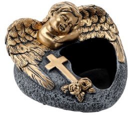 Cementni nagrobni lonec Angel - DED8851