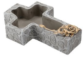 Cementni nagrobni lonec Križ - DED8899