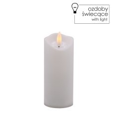 Svečka led bela 5 x 12,5 cm *9322