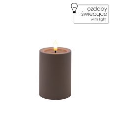 LED sveča - siva - LED9391