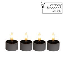 Komplet 4 solarnih svetilk Tealight - LED9445