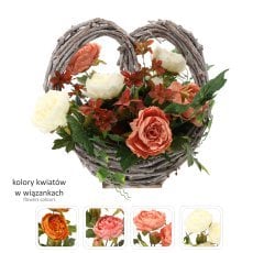 Šopek ch-28 (šir. 55 cm, viš. 40 cm) velika košara srce mix barva