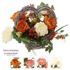 Šopek ch-29 (šir. 50 cm, viš. 38 cm) koš majhen srce mix barva