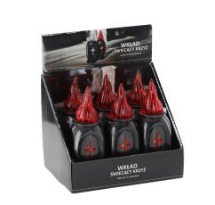 Vložek Vaso križ z LED lučko in baterijami - rdeč - ZOZ2334