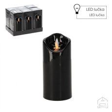 Sveča z LED lučko Premikajoč plamen - črna - ZOZ38481