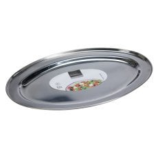 Ovalni pladenj iz nerjavečega jekla 45x29cm*0584