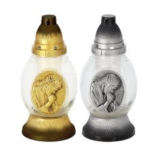 Svečnik 26cz/30h oval majhen pj srebrn/zlat pak=6kos*6701