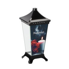 Lampion Lst laterna - črna sveča se spominjamo, pak. 5 kos - ZOZ8125