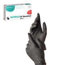 Rokavice nitrilne - črne, velikost L - 100 kos - SOR2622