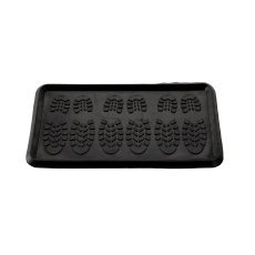 Pravokotna gumijasta predpražnica - črna kapalka *7575