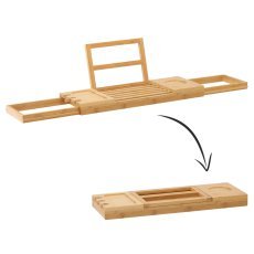 Bambusov zložljiv pladenj za kad 50/92 x 18 x 4 cm *6576