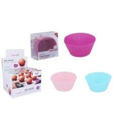 Kpl.6 silikonskih modelov 7 x 4,5 x 3,3 cm za mafine opak=24kpl *0023