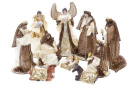 Komplet figur božičnih 10 kos. do 33 cm *6455