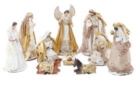 Komplet božičnih figur 10 kosov do 33 cm *6462