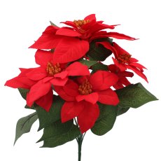 Umetni šopek Božična zvezda - rdeč, pak. 24 kos - HID3674