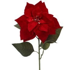 Umetna vejica Božična zvezda - rdeča, pak 6 kos - HID3773 