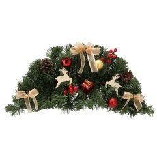 Viseči božični aranžma 60 cm rdeče-zlat *4039