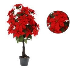 Umetno drevesce - božična zvezda 1m rdeča *3865