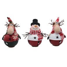 Božična dekoracija stoječa 10 x 9 x 19 cm mix 3 vzorcev *4565