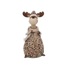 Figurka bożonar. – renifer stojący 13 x 12 x 28 cm opak=4 szt *5319