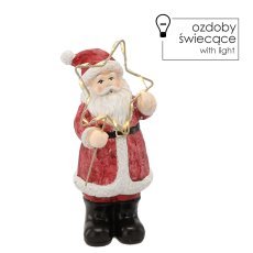 Figurka bożonar. - stoječi božiček z led zvezdo 12 x 10 x 23 cm pak=4 kos *5364