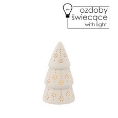 Figurka božična - smrečica svetleča led 6,5 x 6,5 x 13 cm pak=6 kos *5777