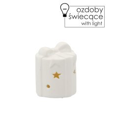 Figurka bożonar. - darilo z led osvetlitvijo 8 x 8 x 9,5 cm pak=6 kos *5791