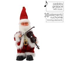 Mikołaj z violino - igrajoči 30,5 cm